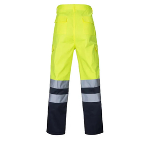 Pantalon de travail réfléchissant multi-poches haute visibilité, vêtements de travail, pantalon de chantier pour homme, pantalon de sécurité, vêtements de travail extensibles haute visibilité - Product Image 3