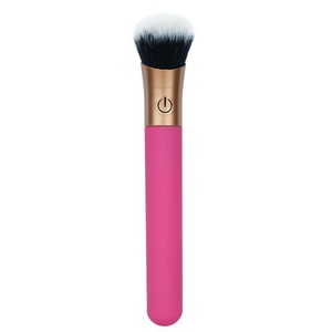 Manche de pinceau à maquillage vibrant avec forte vibration, poils synthétiques, pinceau plat pour femmes - Product Image 5