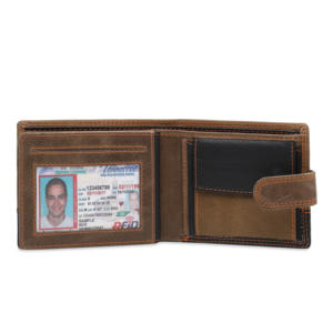 <b>RFID</b> Blocking Top Grain Cowhide Multi <b>Cards</b> Slots Men Leather <b>Cards</b> Holder <b>Wallet</b> for Him for Gifting Use from India - Product Image 4
