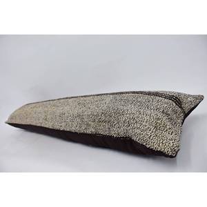 Gray Wool Kantha <b>Pillow</b> 12x48 Inch Subtle Striped Vintage Pattern Woven Technique - Product Image 5