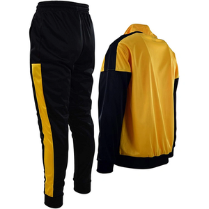 Conjunto de jogging de nailon personalizado para hombre, chándal con logotipo bordado y cremallera, conjunto de joggers deportivos, traje de correr para hombre - Product Image 3
