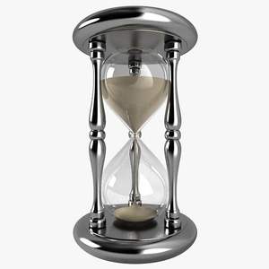 Sablier minimaliste en métal argenté, horloge à sable moderne, accessoire décoratif élégant pour le bureau à domicile - Product Image 4