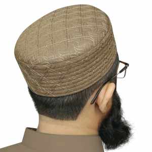Gorras musulmanas de calidad superior para hombres transpirables al por mayor gorras de oración Namaz superventas sombrero de Arabia Saudita diseño personalizado - Product Image 2
