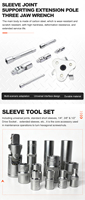 Kit d'outils de réparation automobile robuste de 121 pièces avec mallette en plastique, cliquet à tête flexible, douilles profondes et courtes, clé pour bougies et filtres à huile