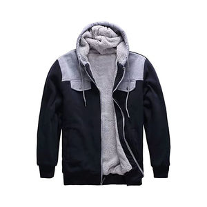 Sweats à capuche zippés pour hommes les plus vendus en polaire intérieure personnalisée vente en gros de sweats à capuche zippés - Product Image 1