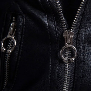 Nouveautés Prix de gros Veste en cuir pour hommes de haute qualité OEM Design Veste en cuir coupe ajustée élégante confortable à bas prix - Product Image 5