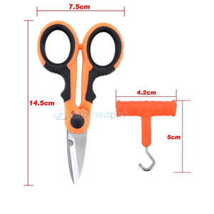 Ciseaux à tresse de pêche portables, coupe-ligne facile pour la pêche en plein air, ciseaux à tresse de pêche pour pêcheurs - Product Image 3