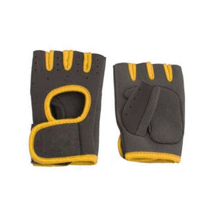 Guantes acolchados personalizados de medio dedo para entrenamiento, culturismo, entrenamiento, guantes de ciclismo, resistencia al corte, hechos de cuero - Product Image 6