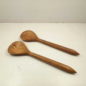 Taille personnalisée ensemble de couverts en bambou naturel nouveau Design couverts en bois cuillère de service maison fête cuisine petite capacité couverts en bois - Product Image 6