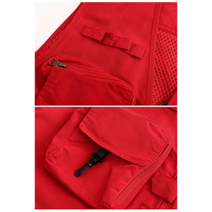 Gilet de pêche décontracté et tendance pour homme, respirant, col en V, idéal pour les activités de plein air, gilet de pêche performant pour homme - Product Image 6
