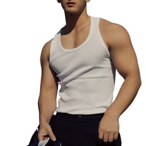 <b>Pack</b> of 3 Designer Breathable Knitted Tank Tops for Men Cotton/Polyester Material in Stock - Product Image 1