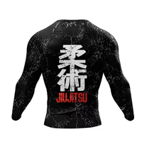Nouvel ensemble de compression (maillot + pantalon) pour hommes – Vêtements de sport légers et extensibles dans quatre directions pour le grappling brésilien, le Jiu-Jitsu et le MMA – Grandes tailles, séchage rapide
