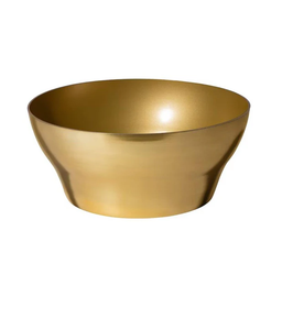 Tazón de Latón Pulido de Excelente Calidad para Frutas y Ensaladas, Bandeja para Servir, Vajilla Redonda, Ecológica y Apta para Lavavajillas - Product Image 1