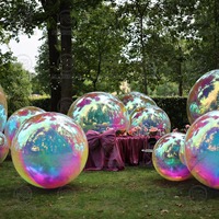 Boule miroir gonflable suspendue ballon miroir sphère miroir géante pour événements fêtes décoration de mariage