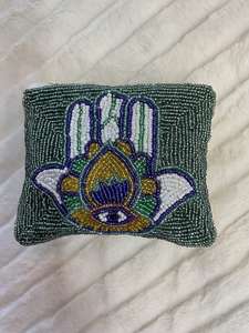 กระเป๋าใส่เหรียญประดับลูกปัดแบบคลาสสิกกระเป๋าแต่งหน้าประดับด้วยลูกปัดมุกและเพชรของขวัญสำหรับงานแต่งงานหรือปาร์ตี้สำหรับผู้หญิง - Product Image 3