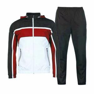 Survêtement de couleurs contrastées pour hommes Jogger Training Suit Logo personnalisé Sportswear Athletic Running Outfit Wholesale OEM Supplier - Product Image 4