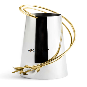 Vase à Fleurs Décoratif Moderne en Métal avec Fil d'Or Design Vase à Fleurs pour Décoration de Table Vase à Fleurs à Bas Prix - Product Image 4