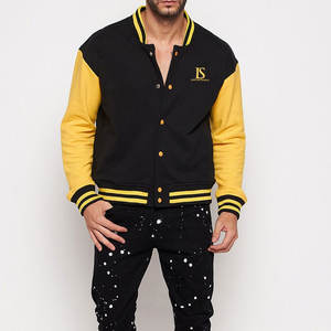 Venta al por mayor Tallaje Grande Hombres Letterman Chaqueta de invierno Para la venta Uso al aire libre Stand Collar Hombres Letterman Chaqueta - Product Image 4