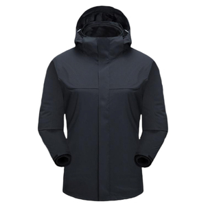 Chaqueta Deportiva Ligera con Capucha para Hombre, Otoño, Transpirable, de Nailon, con Forro Interior Térmico Desmontable, Cuello Redondo, Cierre de Cremallera - Product Image 6