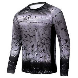 เสื้อตกปลาแบบซับลิเมชั่น ดีไซน์ใหม่ UPF 50 |   เสื้อตกปลาแบบแห้งเร็ว ระบายอากาศ ป้องกันแบคทีเรีย รับผลิตตามแบบ (OEM) ขายส่ง พร้อมโลโก้ตามสั่ง - Product Image 1