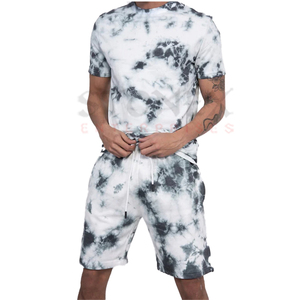 ชุดวอร์มผ้าหนาสำหรับผู้ชายชุดวอร์มผ้าฝ้ายกางเกงขาสั้นชุดวอร์มสำหรับฤดูร้อนโลโก้ออกแบบได้ตามที่ต้องการ - Product Image 1