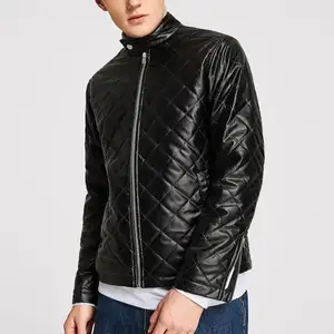 Zipper Opening Men Winter Coat Faux Leather Jaket Michael Jackson Jackets