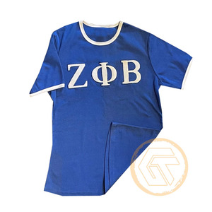 เสื้อยืดผู้หญิง Zeta Phi Beta แบบขายส่ง GREEK TREASURES  เสื้อผ้าชมรมนักศึกษา  ลำลอง คุณภาพสูง ผ้าฝ้ายระบายอากาศได้ดี - Product Image 5