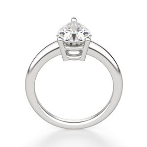 Bague de fiançailles solitaire en diamant taille poire pour femme - Product Image 3