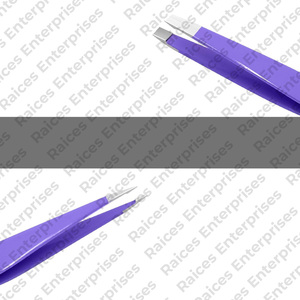 Pince à sourcils professionnelle en acier inoxydable à pointe inclinée pour l'épilation - Product Image 5