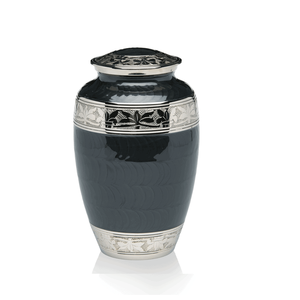 Urne funéraire en métal imprimée en marbre noir et or personnalisée cendres humaines pour adultes et fournitures funéraires avec petit souvenir assorti - Product Image 4