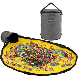 Organiseur de rangement pour jouets d'enfants Fcj, boîte ronde pliable en tissu Oxford 100x70cm pour salle de jeux et salon - Product Image 1