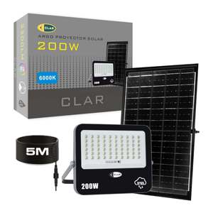 Projecteurs LED solaires d'extérieur 200W pour jardin, projecteurs solaires de qualité supérieure pour utilisation en extérieur - Product Image 1