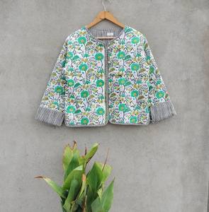 manufacturer and wholesaler <b>quilted</b> <b>jackets</b> reversible cotton <b>jacket</b> reversible coat outerwear coat gift for her - Product Image 5