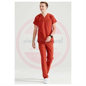 Men Stretch Hospital <b>Scrubs</b> Uniform Sets Unisex Jogging Staff <b>Scrubs</b> <b>Tops</b> Uniform Sets - Product Image 4