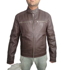 แจ็คเก็ตหนังแท้สไตล์ใหม่สั่งทำพิเศษ แจ็คเก็ตหนังแฟชั่นรักษ์โลกสำหรับผู้ชาย - Product Image 1