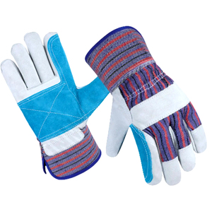 Guantes de Trabajo de Cuero Resistentes, Guantes Duraderos Resistentes al Calor para Construcción, Taller, Uso Industrial - Product Image 1