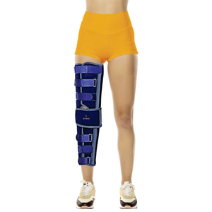 Immobilisation de genou réglable 22 pouces 56 cm orthèse pour la récupération post-chirurgie offrant un soutien durable confortable - Product Image 1