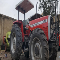 Tracteur à roues Massey Ferguson 385 80HP d'occasion avec moteur, boîte de vitesses et pompe