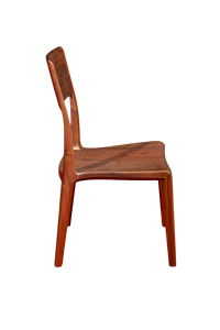Solid Walnut Wood <b>Dining</b> <b>Chair</b> <b>Modern</b> PU Finished Wooden <b>Chair</b> - Product Image 3