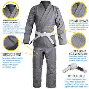 Nuevo diseño de diferentes colores Bjj Gi uniforme según la demanda del cliente Bjj Gi uniforme para la venta en línea - Product Image 2