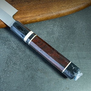 Venta al por mayor personalizado OEM ODM cubiertos fábrica Chef cuchillos mango estilo japonés Acero inoxidable madera sostenible Acero de Damasco - Product Image 5