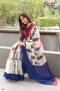 Ropa de diario con estampado de algodón suave, tejido a mano, ligero, étnico, seda, fácil de manejar, blusa para correr, pieza - Product Image 3