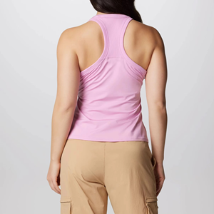 Débardeur d'entraînement pour femmes, mode estivale, vente en gros, séchage rapide, jersey 100% coton, design tendance avec logo sur le devant, longueur courte - Product Image 3