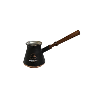 Vente chaude Cafetière turque en laiton faite à la main Moderne Poignée en bois écologique Hôtels Restaurants Décoration pour adultes Service à thé - Product Image 6