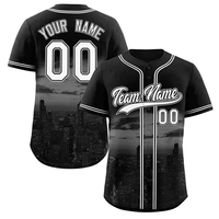 Ensembles d'uniformes de baseball et de softball unisexes, tailles plus grandes, imprimés en polyester, respirants, antibactériens, séchage rapide, logo personnalisé avec nom/numéro