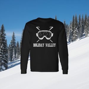 Holiday Valley Ski Goggles T-shirt à manches longues pour snowboard et sports d'hiver - Product Image 3
