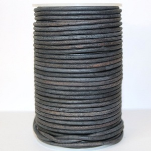 Cordon en cuir naturel 3mm rond plat ovale bracelets en cuir de verre résultats de bijoux en 2mm 4mm 5mm 6mm 8mm 10mm 12mm 14mm tailles - Product Image 4