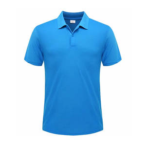 Offre Spéciale hommes polos doux sensation évacuation de l'humidité logo brodé personnalisé solide impression tricoté tissu vêtements d'été - Product Image 1