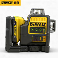 Niveau laser croisé automatique DEWALT DW089LG 3 côtés 16 lignes 360 degrés 12V Lithium à ligne verte, vente en gros d'usine