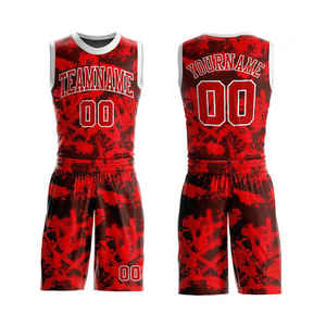Nouveau design uniforme de basket-ball unisexe sur mesure respirant uniforme de basket-ball réversible à séchage rapide pour l'entraînement des jeunes - Product Image 1